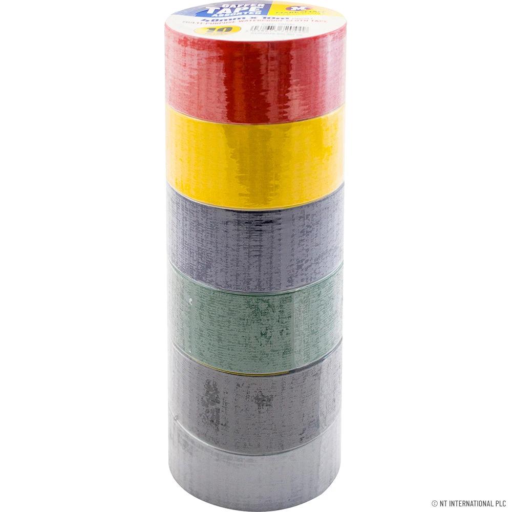 2" Gaffer Duct Tape 10 Mtr (6 Rolls in 1 PK) by Marksman
