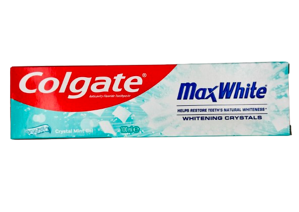 COLGATE Toothpaste MAX WHITE CLEAN Fluoride 100ML x 12Pack by Colgate