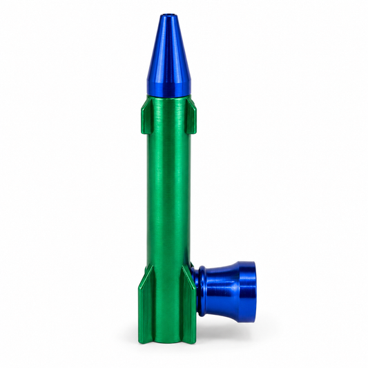 Pipes - Metal - Smoking Pipes Assorted colours Rocket Shape Smoking