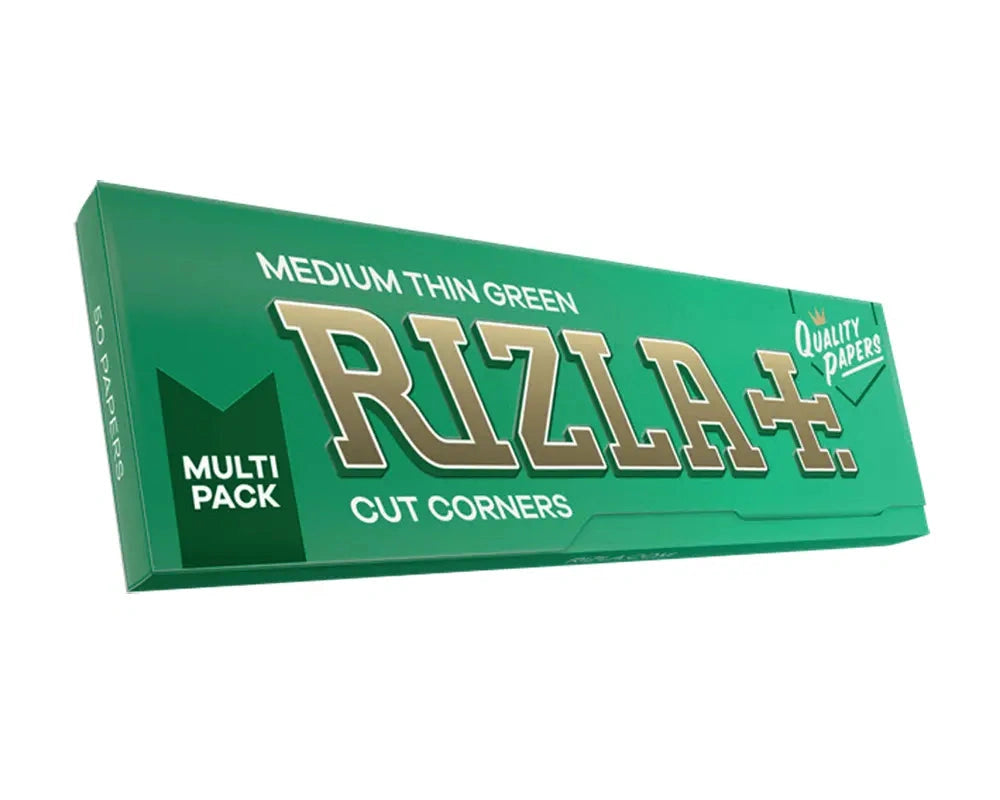 Rizla rolling papers, standard green, 20x5 multipack