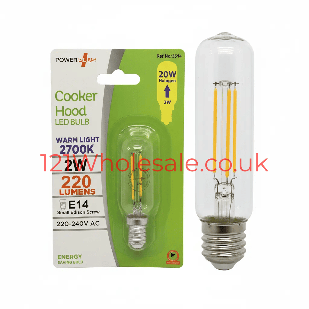 PowerPlus Cooker Hood LED Bulb 2W, E14 small Edison Screw, warm white 2700K