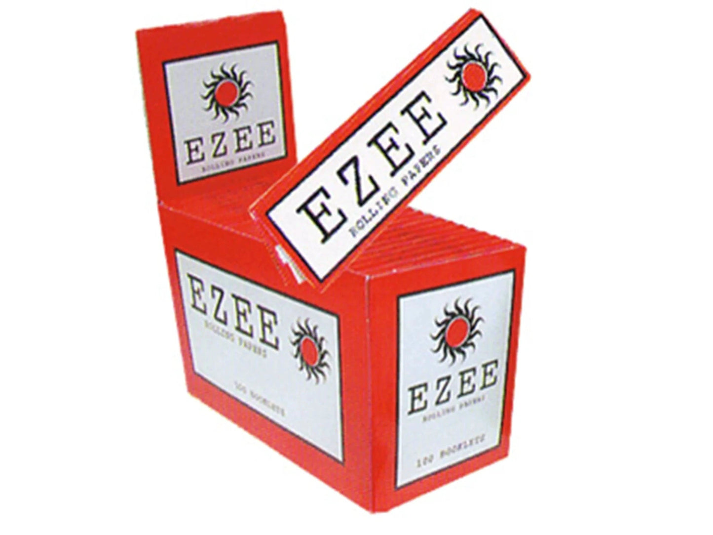 EZEE Standard/Regular red Rolling Paper Cut Corners 100 by EZEE
