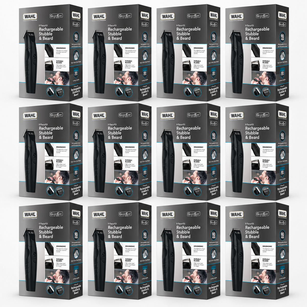 WAHL Men Hair Trimmer Kit GroomEase Rechargeable Cordless Grooming Kit - 9685-517 WAHL