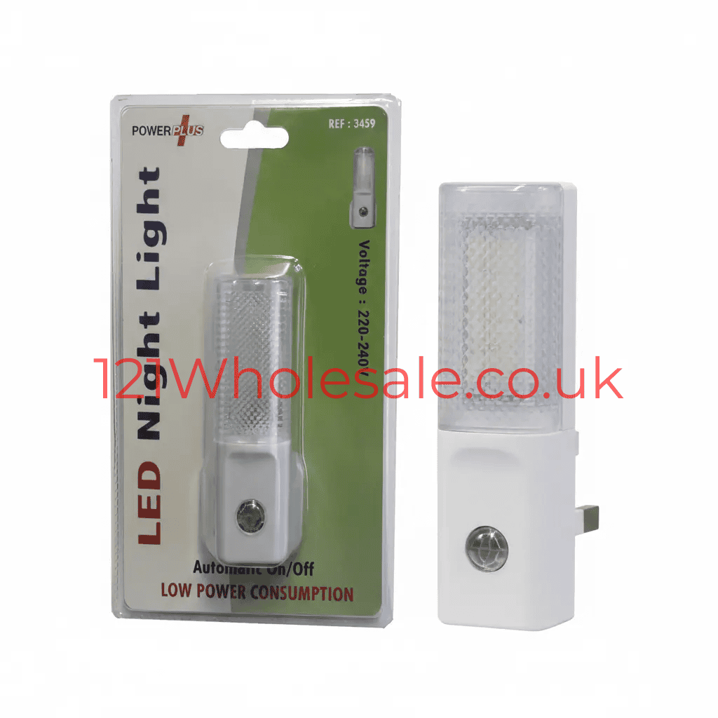 PowerPlus LED Night Light plug-in auto; white, two items shown