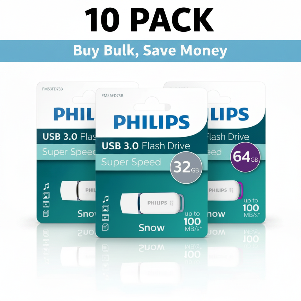 Philips USB 10 Pack - Original with Text