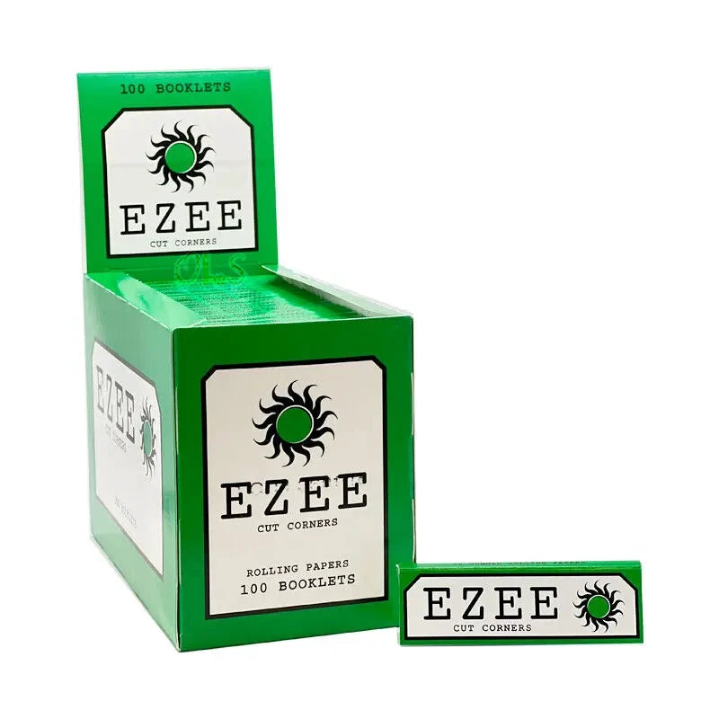 EZEE Standard/Regular Green Rolling Paper Cut Corners 100 by EZEE