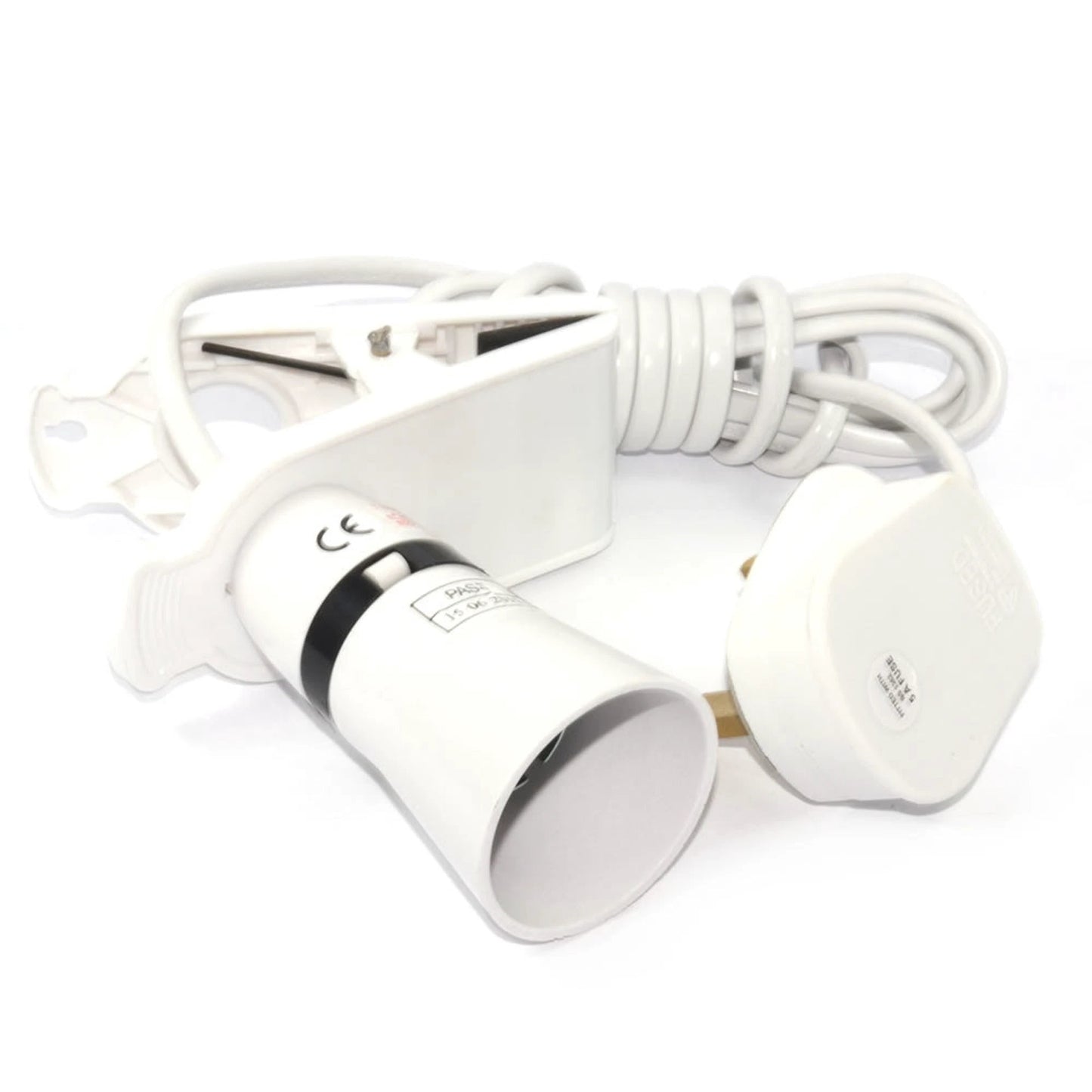 Light Holder Clip on (BC) with 1.8m Cable and Plug by Power Plus