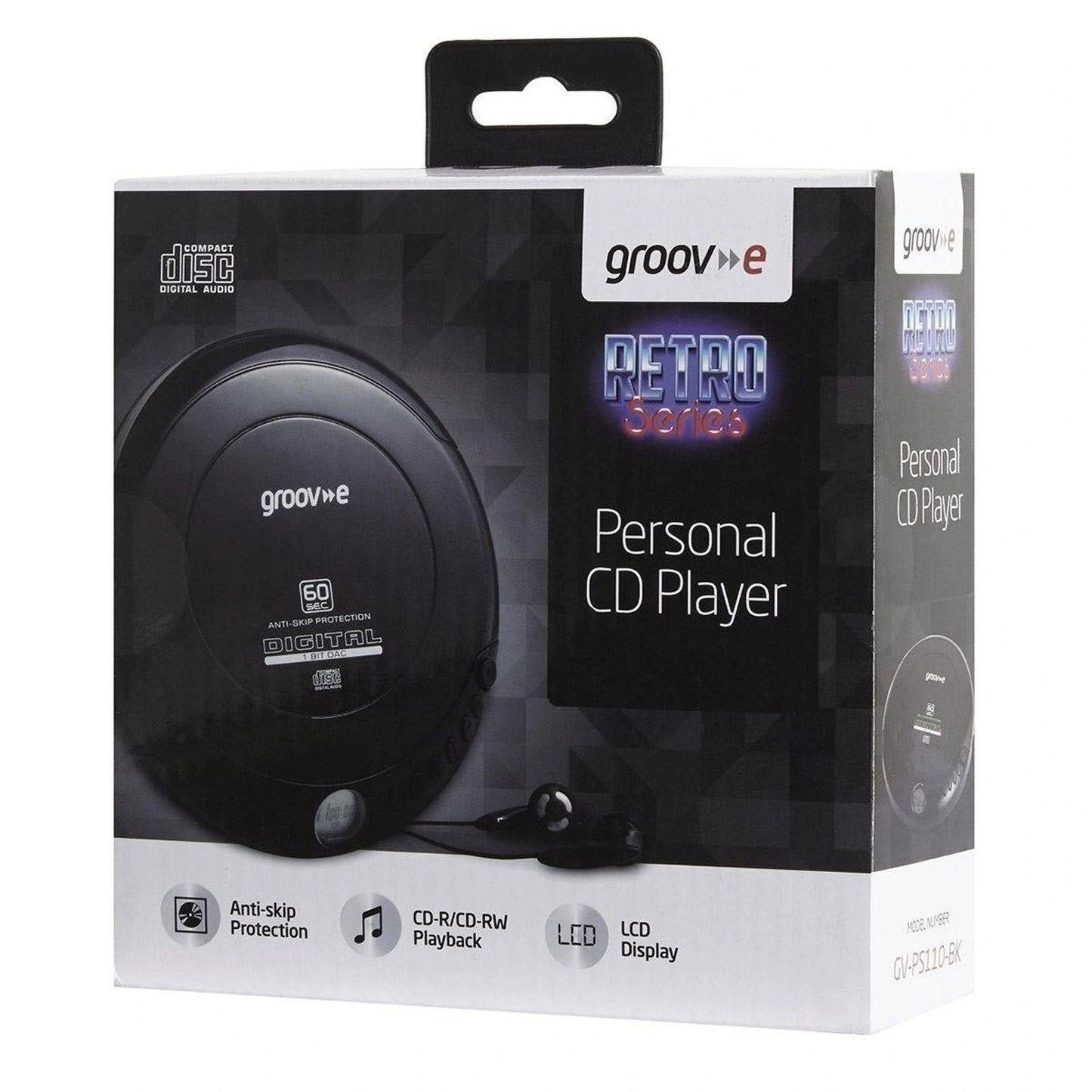 Groov-e GVPS110 Digital Retro Series Portable Personal CD Player by My Store