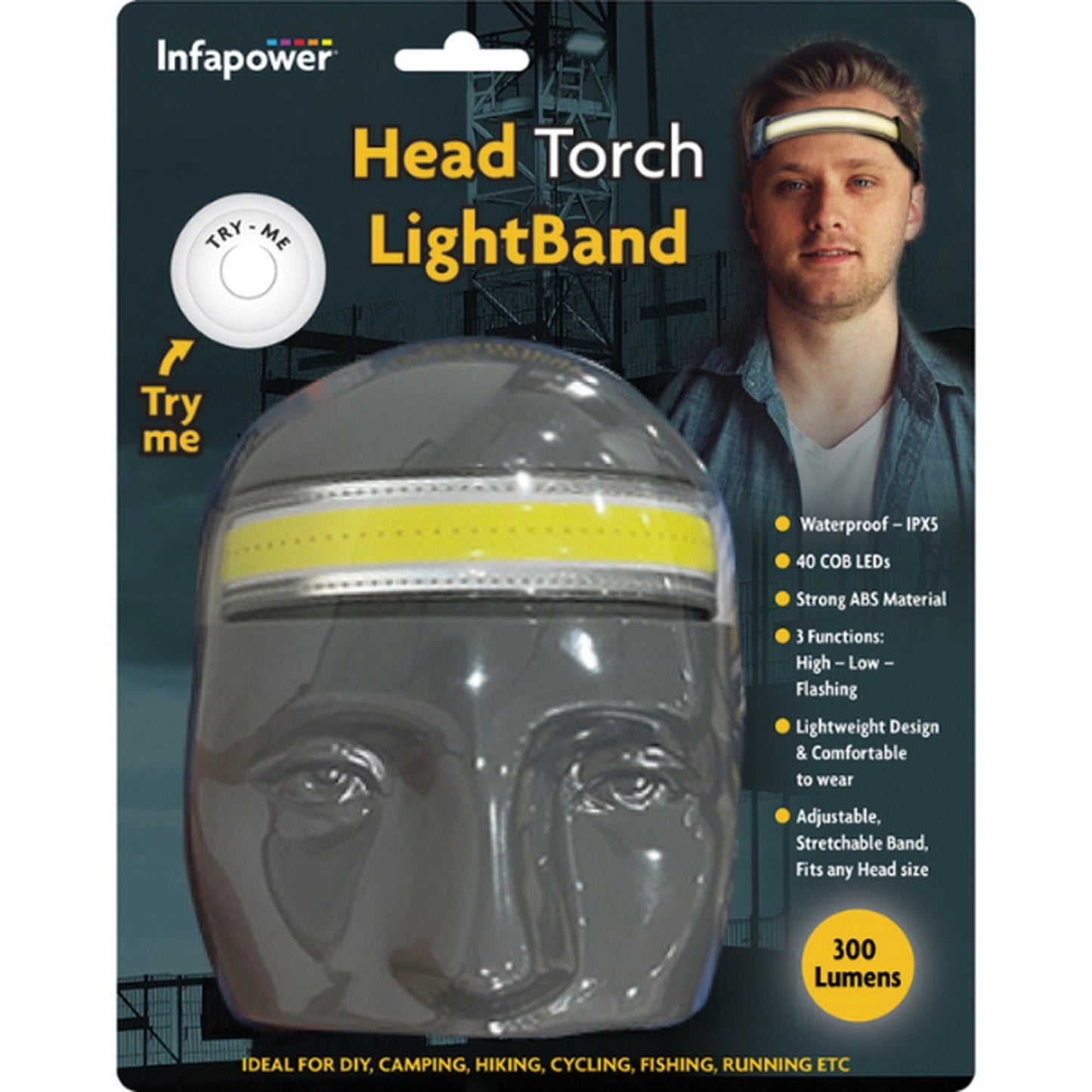 Infapower F063 LED Head Torch Light Band F063 by Infapower