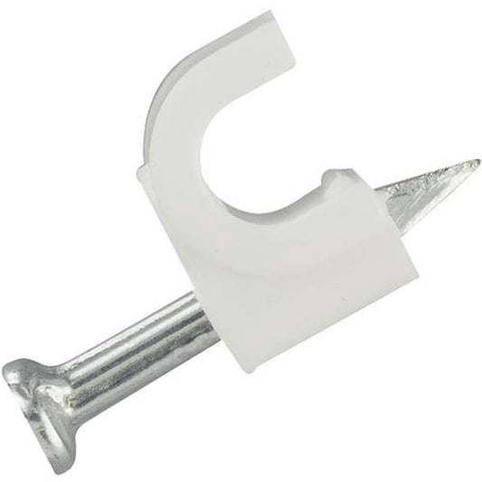 Cable Clips Round 7mm (Pk of 100) by My Store
