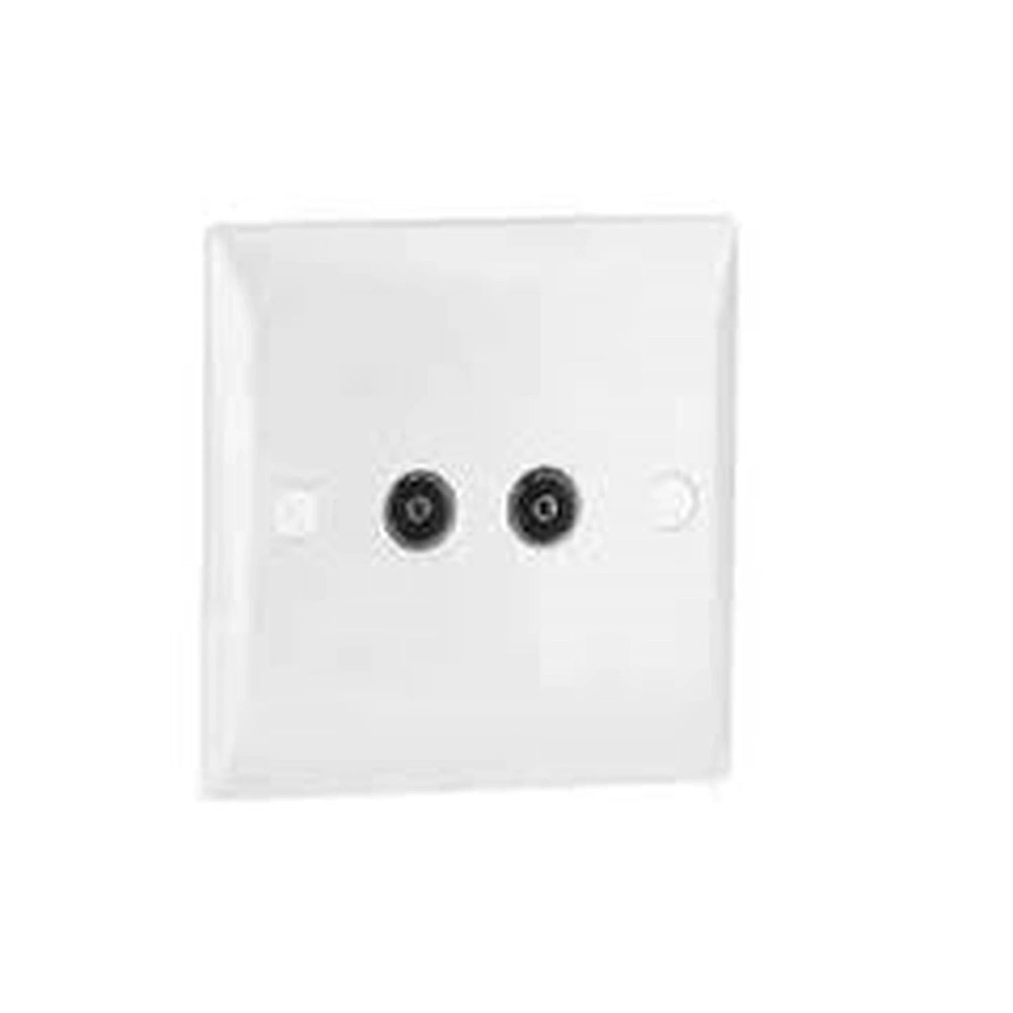 Double Outlet TV Socket (1) by Connect-IT