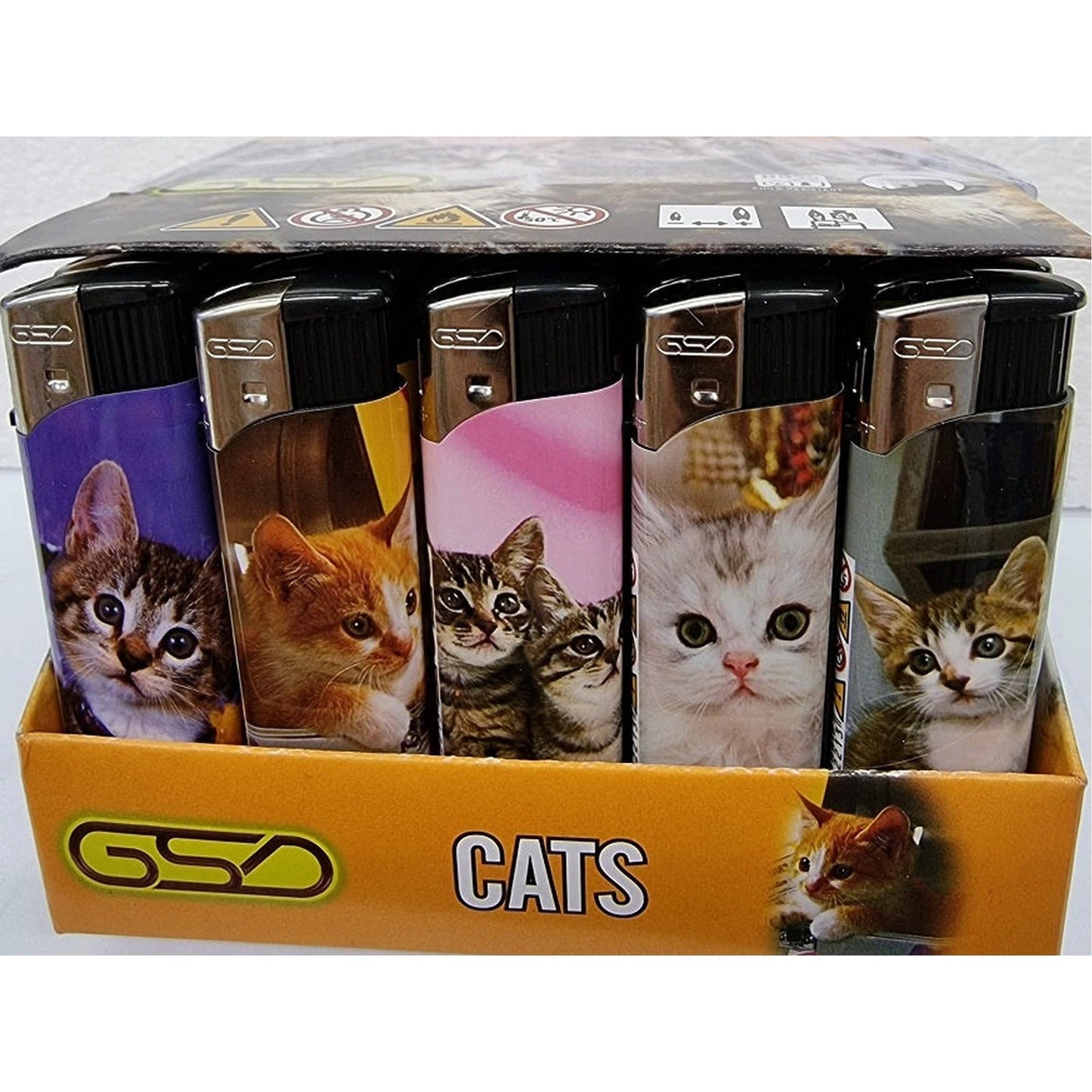 GSD Cat Printed Electronic Refillable Lighter 50 by GSD