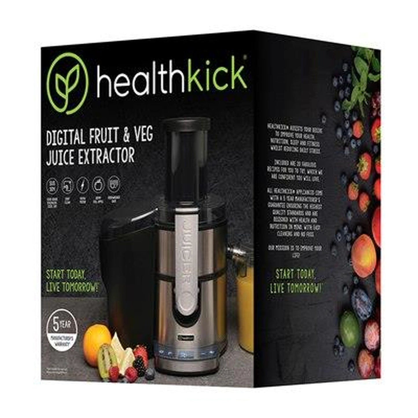 HEALTH KIK DIGITAL FRUIT &VEG JUICE EXTRACTOR 800W by My Store