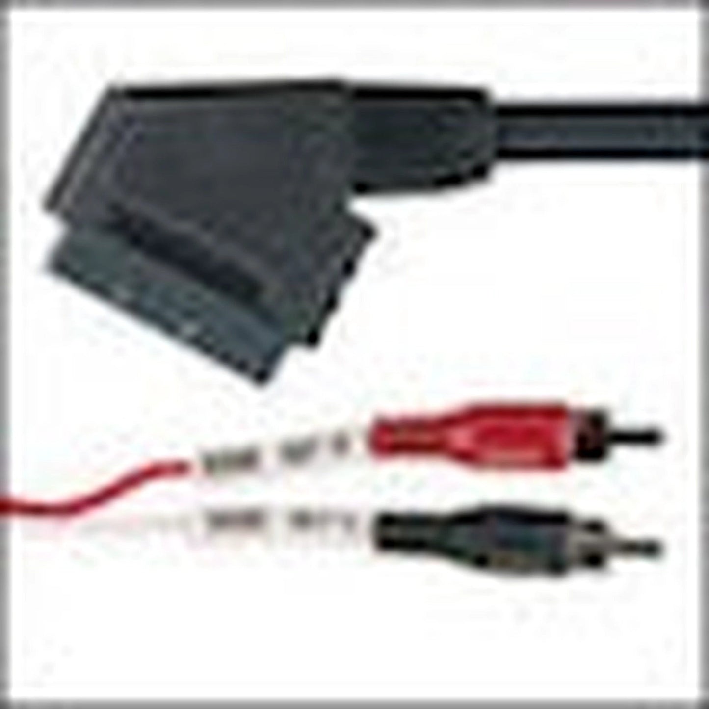 Scart to 2 RCA Phono Plugs Gold (1.5 Mtr) by Eurosonic
