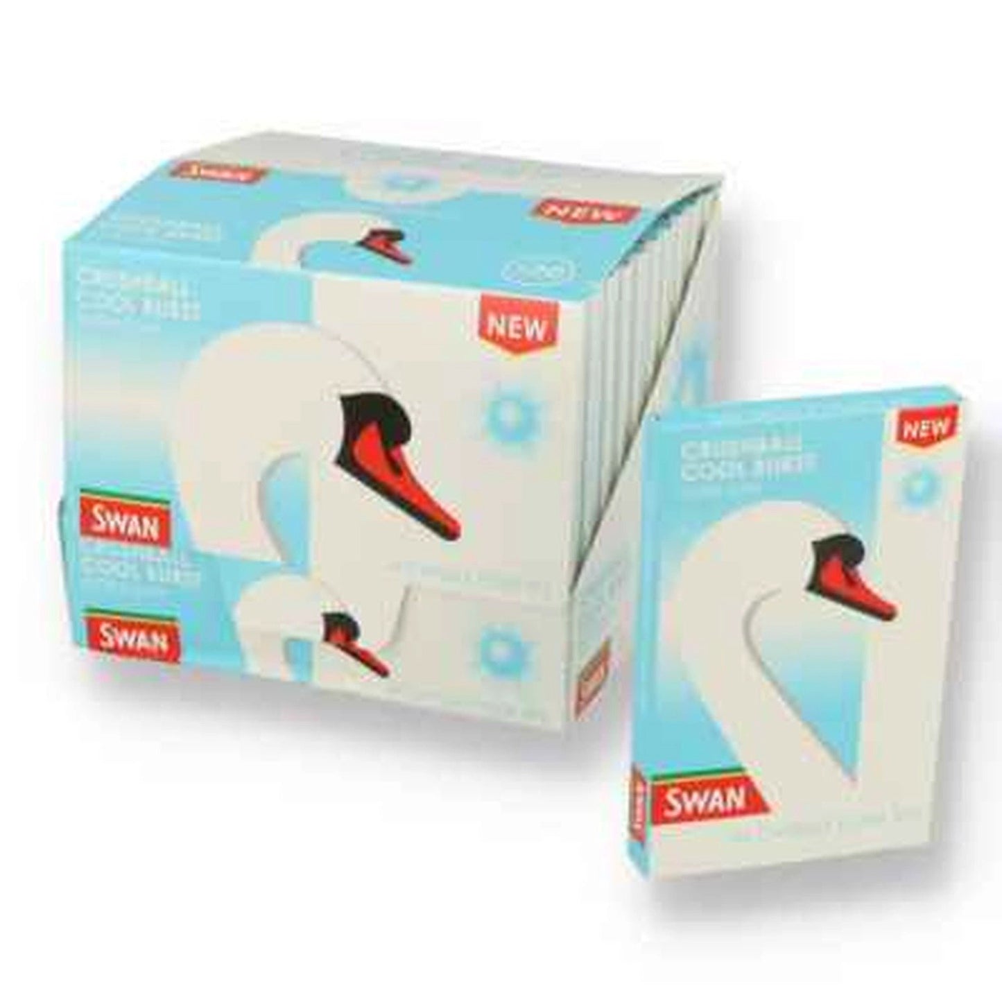Swan Crushball Cool Brust Extra Slim Pre Cut Tips Box Of 20 by Swan
