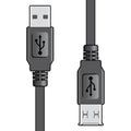 USB A to USB A male-to-male lead, 2m, black cable.
