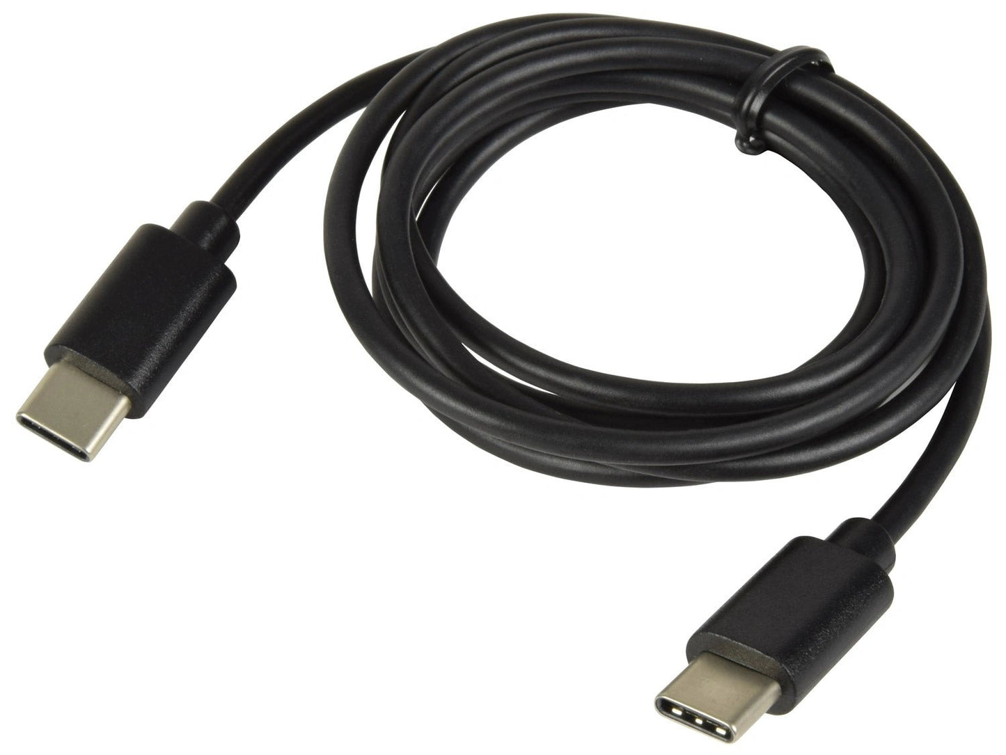 Power Plus USB-C to USB-C fast charging data cable, black, 60W, blister pack.