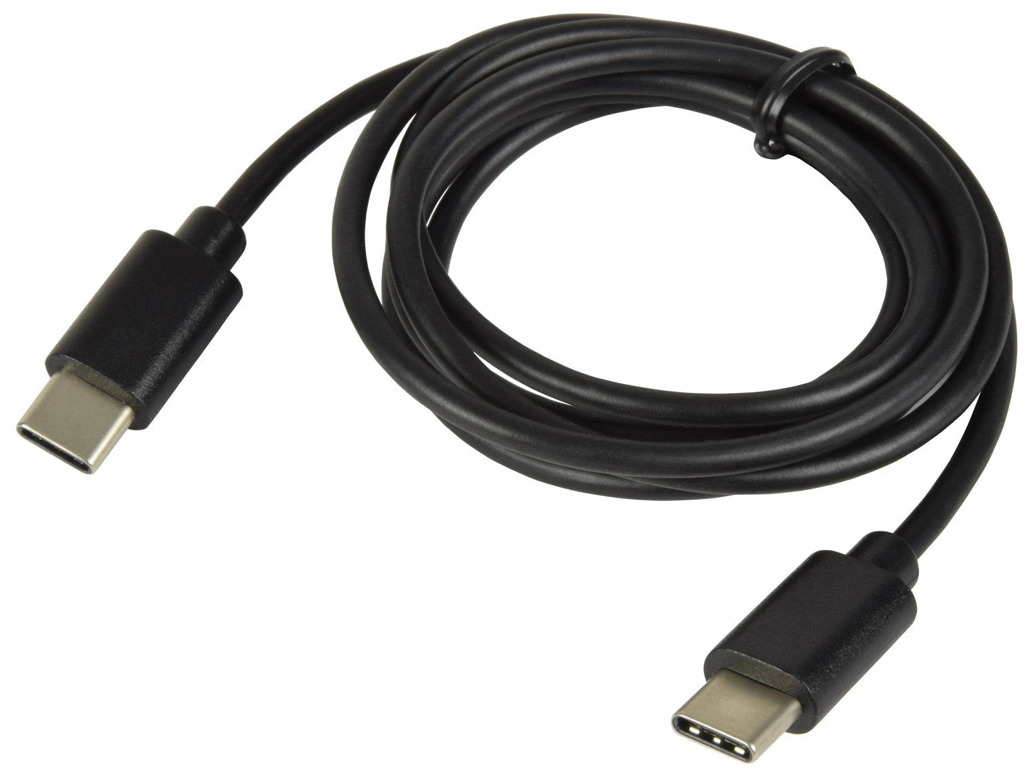 Power Plus USB-C to USB-C fast charging data cable, black, 60W, blister pack.