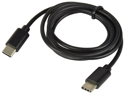 Power Plus USB-C to USB-C fast charging data cable, black, 60W, blister pack.