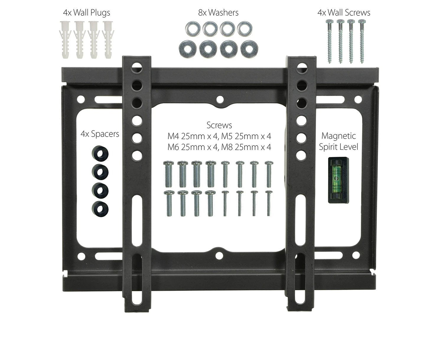 17'' to 42'' Fixed TV Wall Bracket SF201