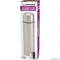 Flask Knight stainless steel vacuum flask, 1.0 Ltr capacity, silver