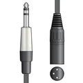Classic Audio Leads 6.3mm TRS Jack Plug - XLR Male by av:Link