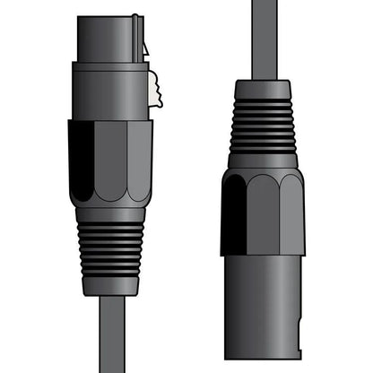 XLR leads av:Link, XLRF female to XLRM male cable with two connectors, black