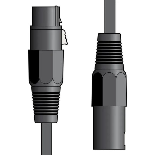 XLR leads av:Link, XLRF female to XLRM male cable with two connectors, black