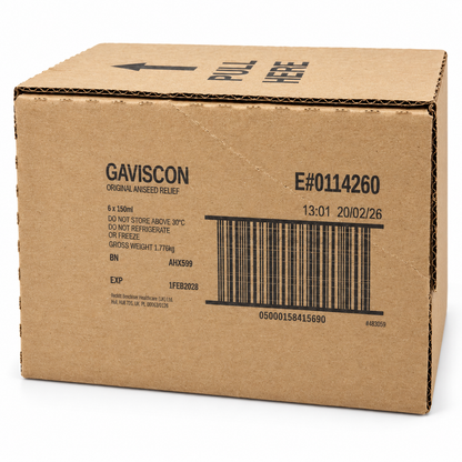 Gaviscon Liquid Original Aniseed 150ml (6 Pack) Gaviscon