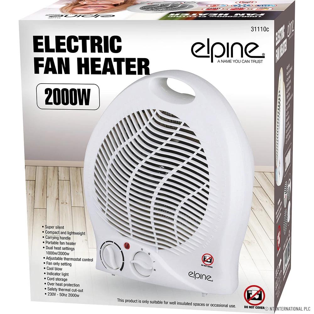 Fan Heater Up/Right 2000w by Power Plus
