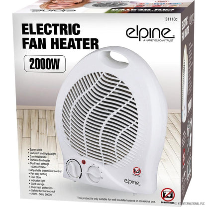 Fan Heater Up/Right 2000w by Power Plus