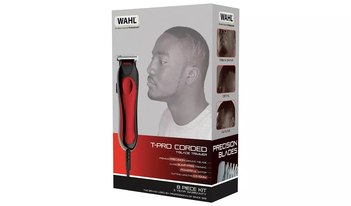 Wahl T-Pro Corded Men's Hair Trimmer Clipper Kit 9307-5317 WAHL