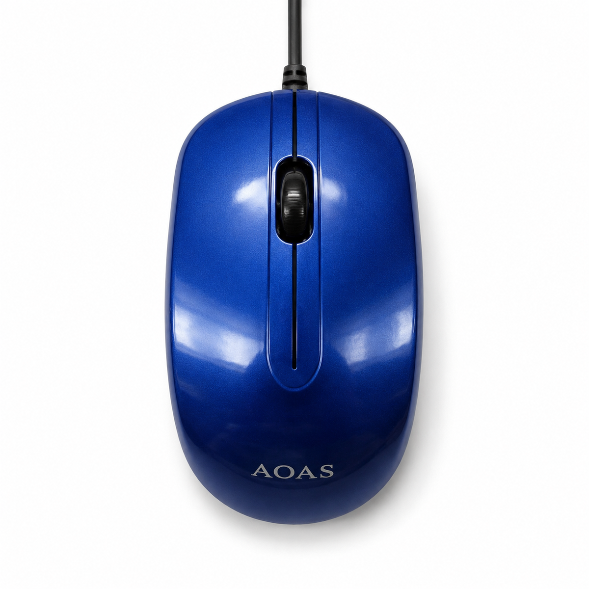 USB Wired Optical Mouse Blue/Silver AOAS
