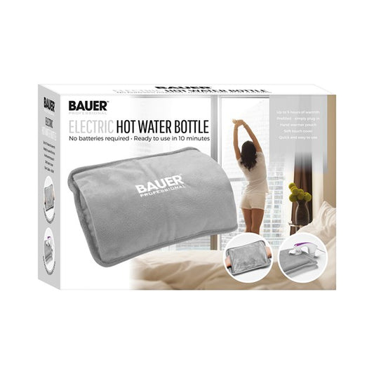 Bauer Rechargeable Electric Hot Water Bottle-Grey RRP: £19.50 Bauer