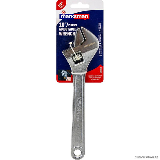 10" (25cm) Adjustable Wrench - Chrome (1)