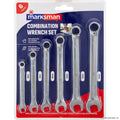 6pcs Combination Spanner Set (8-19mm) by Marksman