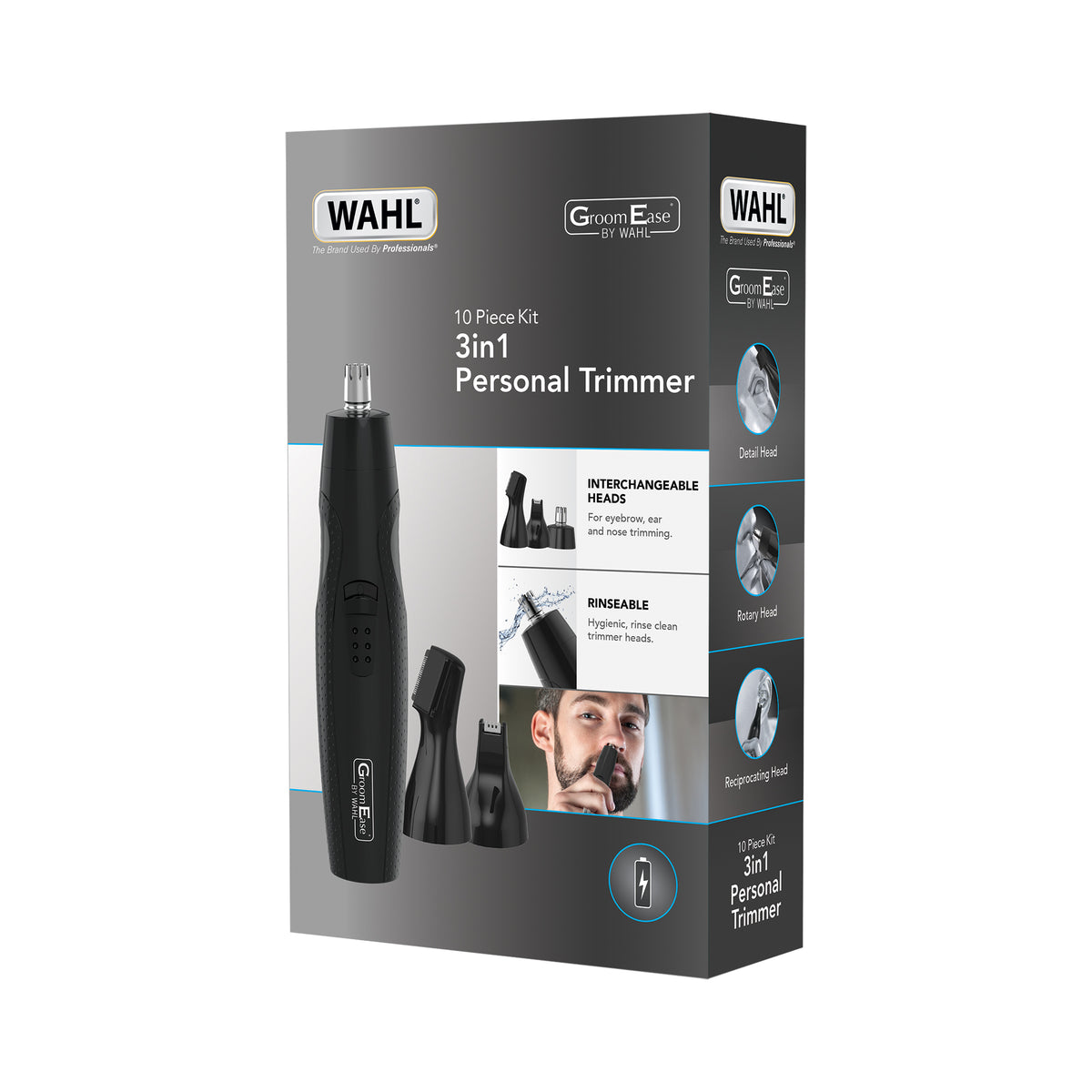 Wahl - Groom Ease 9pc 3 in 1 Personal Trimmer Set - 5608-217 WAHL