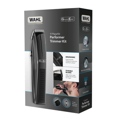Wahl GroomEase Performer 11pc Battery Trimmer Kit - 5537-6217 WAHL