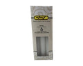 GSD white household candles, 6-pack