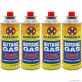 Butane Gas Cartridge for Portable Gas Stoves (4 cans). by My Store