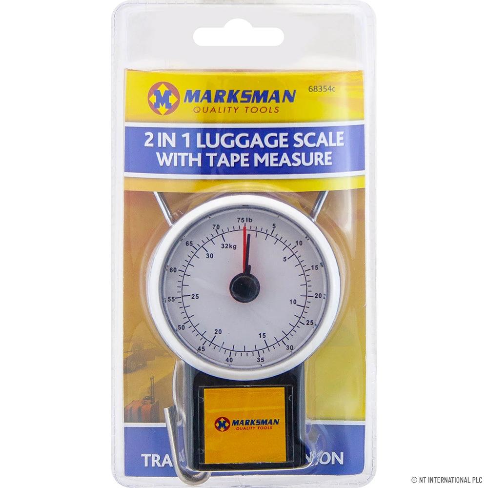 Compact 2 in 1 Luggage Scale Up to 32 KG with Tape Measure by Compact