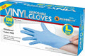 100 Pieces Vinyl Large Powder/Latex Free Clear Disposable Gloves Marksman