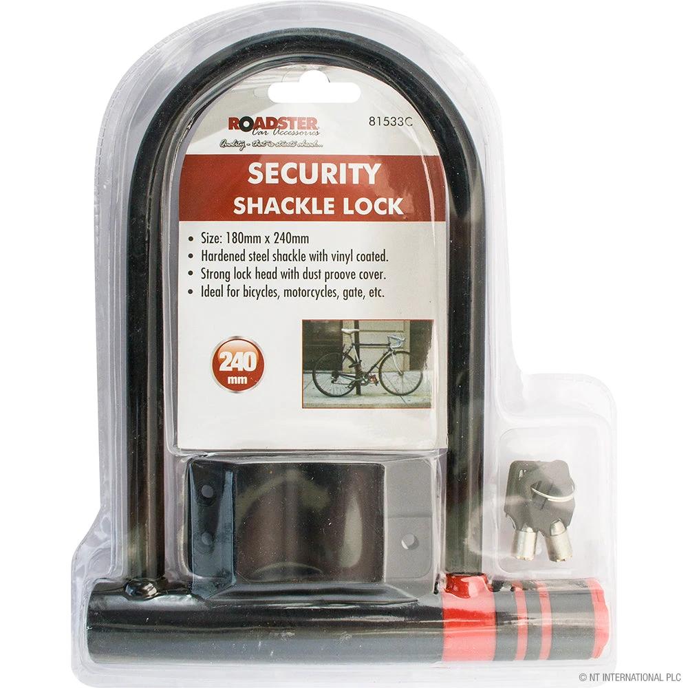Bicycle & Heavy Duty U Shape Lock 180mm x 240mm by My Store