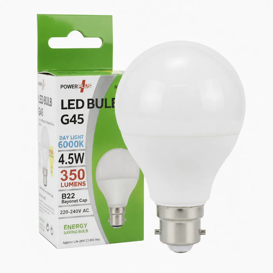 PowerPlus LED Bulb G45 B22 Bayonet Cap, 4.5W, 6000K daylight