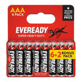 Eveready AAA Super Heavy Duty battery pack, 8-pack (6+2 bonus), general purpose batteries
