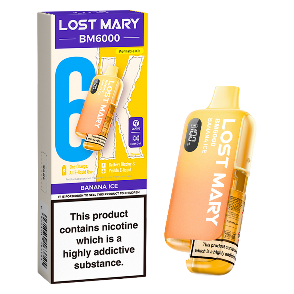 Lost Mary BM6000 Prefilled Vape Pod Kit Pk of 5 Lost Mary