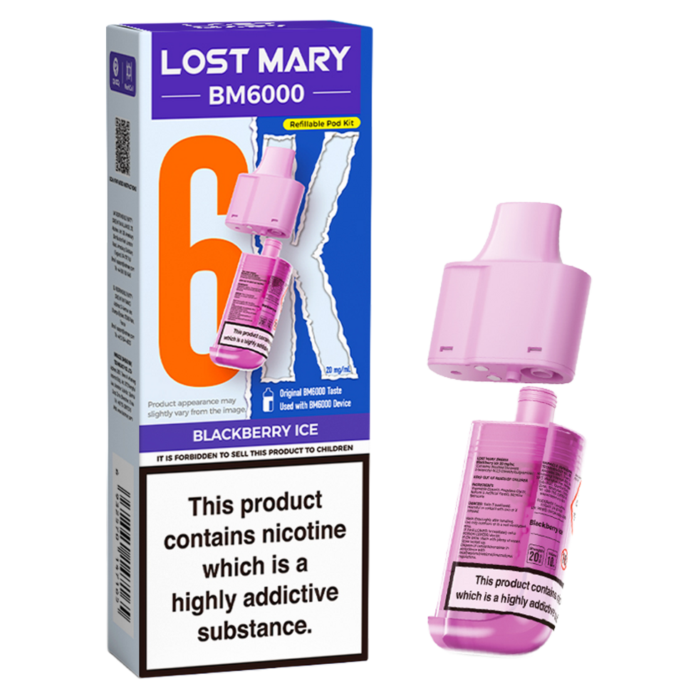 Lost Mary BM6000 Replacement Pods Pk of 5 Lost Mary