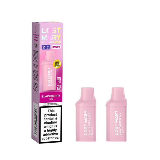 Lost Mary BM600 Replacement Pods 2's Pk of 10 2x10 Lost Mary