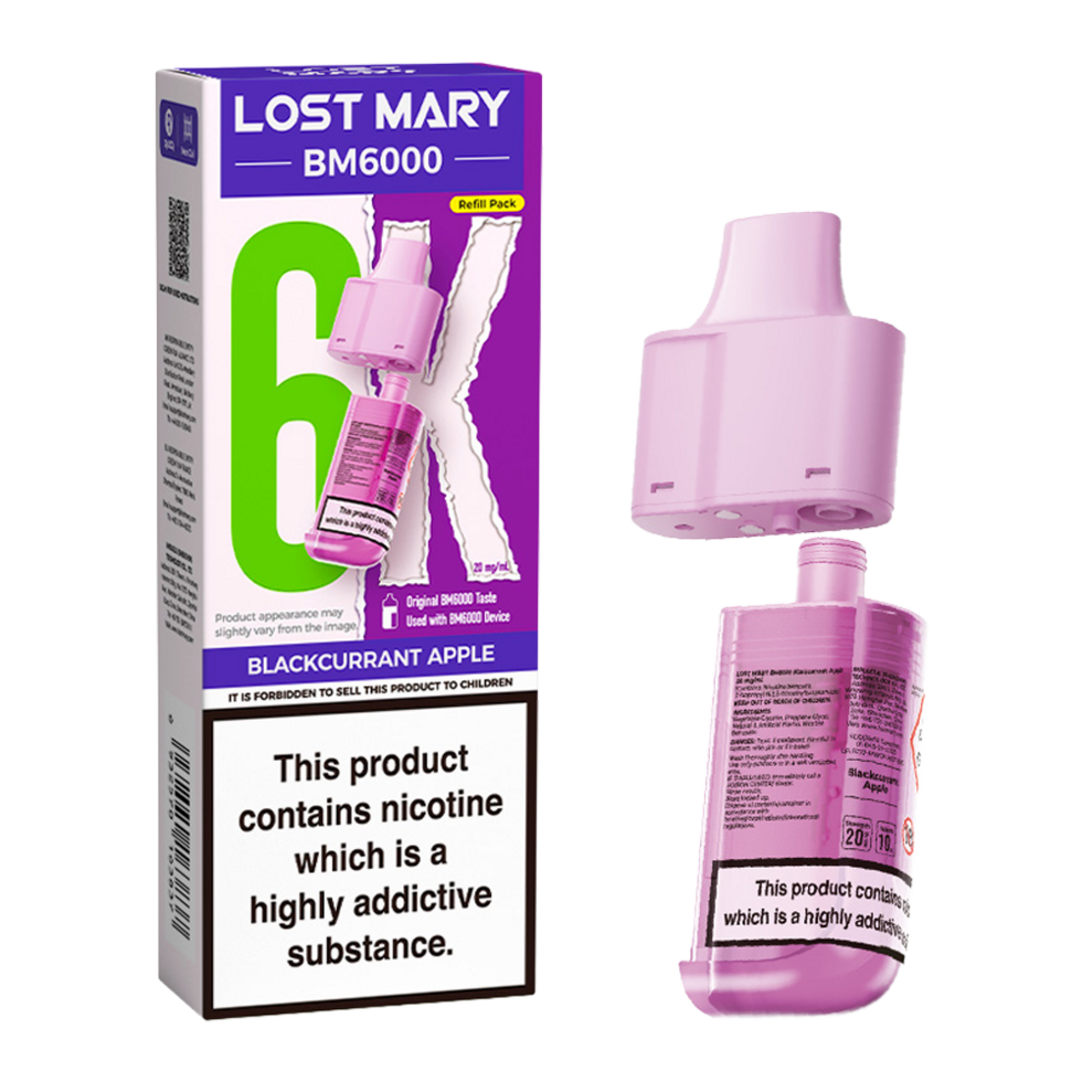 Lost Mary BM6000 Replacement Pods Pk of 5 Lost Mary