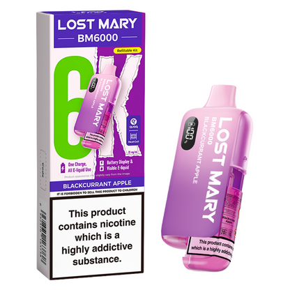 Lost Mary BM6000 Prefilled Vape Pod Kit Pk of 5 Lost Mary